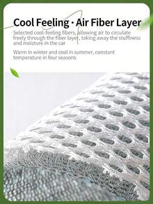 Bộ 3 miếng đệm ghế ô tô thoáng khí mùa hè, đệm ghế dạng tổ ong đa năng dùng được cả bốn mùa. - Nhiều màu - Xem 4