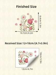 Removable Floral Switch Stickers, Suitable For Bedroom, Living Room And Bathroom Wall Switch Decoration, 2D Printed Floral Stickers, Easy To Peel And Stick, PVC Material, Spring Theme Decor - Multicolor - View 6