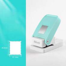 Rectangular/Square Stamp Shaped Hole Punch, Wavy Edge Hole Punch, Suitable For Making Cards, Scrapbooks, DIY, Portable Lever Hole Punch - Multicolor - View 6