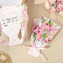 1 Set de tarjeta de felicitación 3D para el Día de la Madre, cumpleaños, festividad, Acción de Gracias, felicitaciones y mensajes, incluye 1 pieza - Multicolor - Ver 7