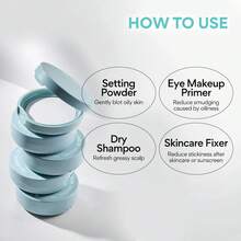 Polvo Compacto Mineral Anti-Sebum TOP 2026 – Control de Grasa, Fijador de Maquillaje, Vegano - 1 pieza - Ver 4