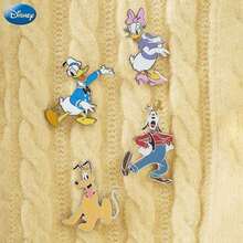 1 chiếc huy hiệu cài áo tráng men chính hãng Disney hình Mickey Mouse, Minnie Mouse, Daisy, Donald Duck, Pluto, Goofy, huy hiệu hoạt hình dễ thương, huy hiệu trang trí, thích hợp để gắn lên quần áo, túi xách, ba lô, mũ, băng đô, ghim cài áo nữ ngộ nghĩnh, dùng để trưng bày bộ sưu tập, quà tặng sinh nhật, ngày Valentine, Giáng sinh, quà tặng phụ kiện anime. - Nhiều màu - Xem 6