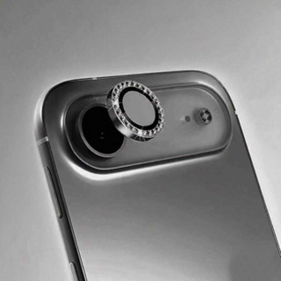 Apple 17 Air/17e/16e Camera Lens Protector, Shiny Metal Single Ring Tempered Glass Cover, High-Definition Transparent Scratch-Resistant, Easy To Install, High-Quality Protector