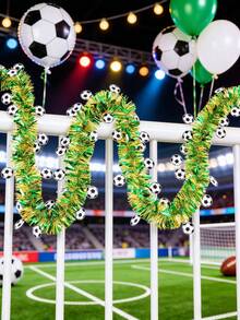 Football Themed Decorative Striped Ribbons, Suitable For Bar/Shopping Mall/Restaurant Decoration, Football Fan Gift - Multicolor - View 6