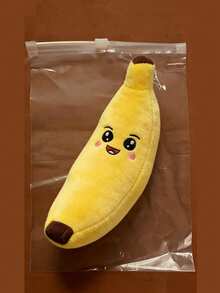 1pc Soft Banana Shaped Pet Chew Toy, Suitable For Small, Medium And Large Dogs, Interactive Chew Toy To Relieve Pet Anxiety, Made Of Soft Polyester Fiber Material, No Battery Required - Yellow - View 12