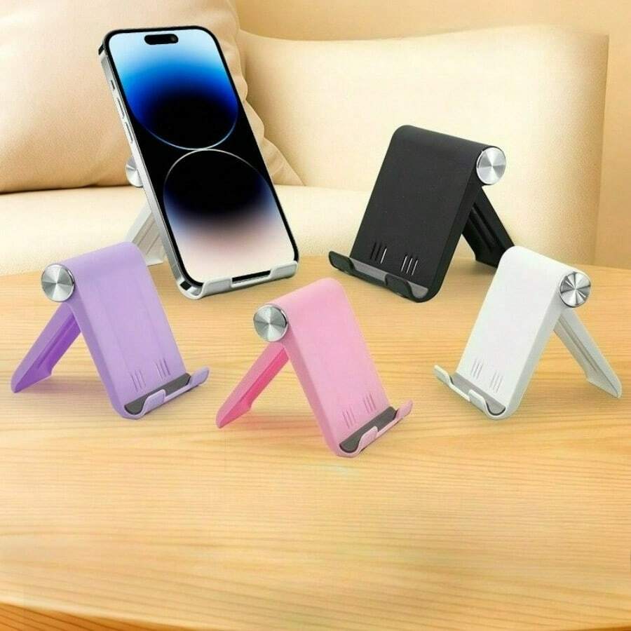 1 giá đỡ điện thoại để bàn gấp gọn, đa năng dùng được cho điện thoại thông minh và máy tính bảng, có thể gấp lại để dễ dàng cất giữ và mang theo, thích hợp làm quà tặng cho gia đình, văn phòng hoặc khi đi du lịch, giá đỡ bền chắc, giá đỡ máy tính bảng.