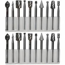 20pcs Steel Rotary Rasp Set, Durable Woodworking Grinding Milling Cutter, Suitable For Woodworking, Carving And Polishing, Woodworking Rasp, Woodworking Tools, Carving Tools, Professional Grade Grinding Heads, Compact Tool Kit - A - View 9
