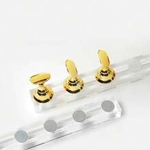 2 Sets (10pcs Total) - Nail Art Display Stand Set, Nail Art Practice Holder Tray, Pre-Painted Nail Art Stand, Nail Art Exhibition Rack, Home Salon Beginner Nail Art Kit (Silver) - Multicolor - View 3