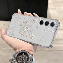 Funda Para TeléFonoFunda De TeléFono Transparente Con DiseñO De Mariposa 3D Y Estrellas Plateadas, 1 Pieza, DiseñO Antichoque Y Anti CaíDas, Compatible Con IPhone 17 Pro Max, Pixel 9 Pro XL, Smart 8, Hot 40I, Spark 20, Spark 20C, Spark Go 2024, Moto G84, Honor X9B, Ace 3V, Galaxy S25, S24 Ultra, S24 Plus, S24 FE, S23, S22, S21, S20, A73, A72, A70, A55, A54, A53, A52, A50, A30, A42, A35, A34, A33, A25, A24, A20, A30, A15, Regalo De Fiesta De Primaveralocal - Color 1 - Ver 2