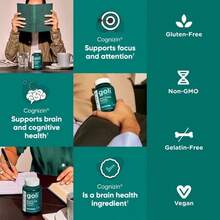 Miriyalyad Goli Matcha Mind Gummies - Green Tea Leaves Powder With Cognizin For Focus, Attention And Brain Health, Vegan, Non-GMO, Gluten-Free & Gelatin Free - 5PCS - 查看 2