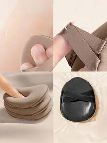 10pcs Reusable Dry & Wet Dual-Sided Makeup Sponges, Soft & Comfortable Application, Create Flawless Makeup Look - Multicolor - View 3