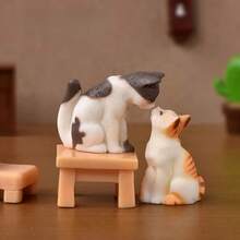 Realistic & Cute Cat Figurine, Plastic Material, Versatile Use, Can Be Cat Accessory - A - View 3