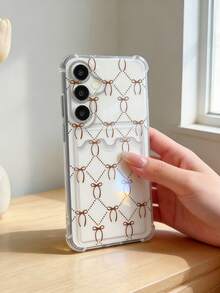 1个透明防摔气囊手机壳，带卡槽，创意蝴蝶结设计，兼容苹果17 Pro Max、17 Air、17 Pro、17、16 Pro Max、16 Plus、16 Pro、16、15 Pro Max、15 Plus、15 Pro、15、14 Pro Max、14 Plus、14 Pro、14、13 Pro Max、13 Pro、13、12 Pro Max、12 Pro、11 Pro Max、11 Pro、11、XS Max、XR、X/XS、7 Plus、8 Plus、Galaxy S10、S21、S22、S23、S24、S25、S26、Note20等机型。 - 無色 - 查看 2