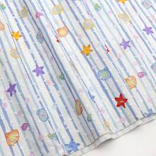 1块50x145厘米可爱鸭兔动物印花100%纯棉布料，适用于DIY工艺品、包包、帽子和缝纫项目、桌布、家居装饰工艺材料 - 預設 - 查看 10