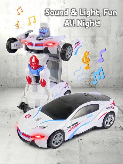 适合3岁以上男孩的变形金刚玩具车 - 几秒钟即可完成汽车到机器人的变形，炫酷发光，遇到障碍物自动转向，电池驱动的变形金刚汽车和儿童玩具车，完美的生日礼物玩具，儿童玩具，变形金刚玩具，适合3岁男孩的电动玩具车，儿童机器人汽车，玩具车，婴儿玩具，玩具车，男孩玩具，男孩玩具，男孩玩具，玩具车，儿童玩具，儿童玩具，女孩玩具，男孩玩具，女孩玩具，复活节礼物，儿童玩具，幼儿玩具