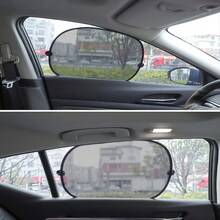 Bộ 2 tấm che nắng cửa sổ trước xe hơi có giác hút, chống tia UV, cách nhiệt, chắn nắng. - 2 tấm lưới che nắng hình bầu dục - Xem 13