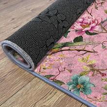 Large Pink & Multi-Colored Floral & Bird Print Rug - Soft Pink, Green, Yellow, Purple, Orange, Brown, Gold, Red - Rectangular Carpet, Suitable For Living Room, Bedroom, Hallway - Elegant Home Decor Rug, Living Room Carpet - 1PC - Xem 8