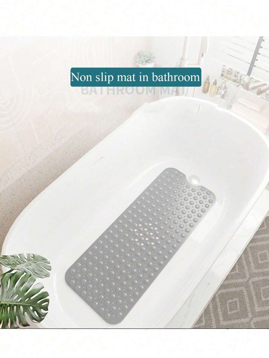 1 tấm thảm chống trượt PVC có giác hút, thảm trải sàn phòng tắm, vòi sen, bồn tắm.