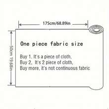 1 件预洗花纹格纹牛仔布 - 68.89x19.69 英寸（175x50 厘米），适用于 DIY 手工艺项目、帽子钱包制作、沙发套及其他手工制品、发饰材料。 - 預設 - 查看 6