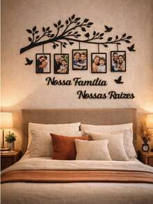Family Tree MDF Wall Art 10x15 Decorative With Birds And Phrase, 1 Meter - 111 - View 6