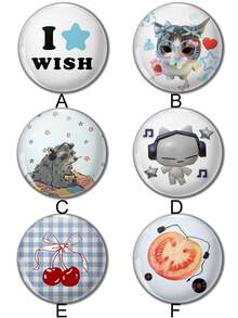 Funny Pattern Safety Pins Badges, Button Pins, Suitable For Attaching To Clothing, Bags, Backpacks, Fun Gifts For Friends And Family - Multicolor - View 2