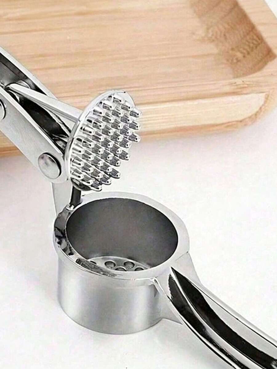 蒜蓉压榨器、蒜蓉捣碎器、蒜蓉夹、多功能手动拉式蒜蓉压榨器，母亲节礼物 - 彩色 - 查看 1