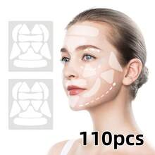 110 st halvtransparenta ansiktslyftande plåster, skönhets anti-rynk nasolabialplåster - Multifärgad - Visa 5