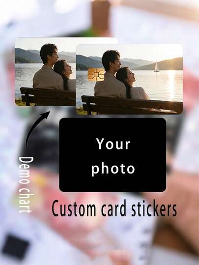 Adesivos de Foto Personalizados, Porta-Cartões, Protetores de Cartão de Crédito, Adequados para Cartões de Transporte, Chaves, Cartões de Débito e Cartões de Crédito. À Prova d'Água, Sem Bolhas, Resistente a Rasgos, Resistente a Rugas, Protetores de Cartão de Crédito Finos, Presentes Ideais para o Dia das Mães, Dia dos Pais, Temporada de Formatura e Volta às Aulas