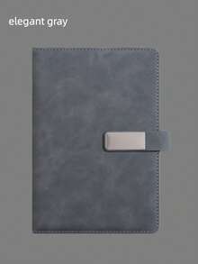 1本高品质办公笔记本，日记本，简约按扣式商务加厚软皮笔记本，可定制会议备忘录 - A5空白 - 查看 12