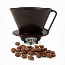 Suporte para Coador de Café Tradicional Nova Era Porta Filtro Manual para Caneca, Garrafa ou Jarra - Multicolorido - Visão 8