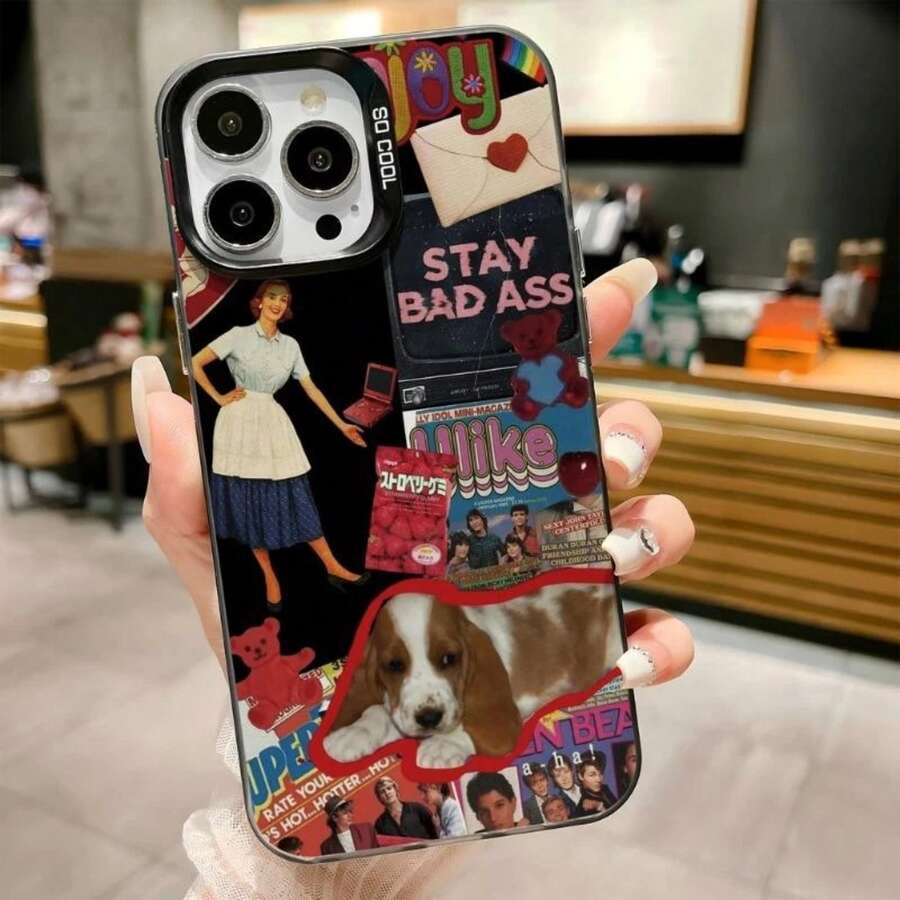 Case Cover For IPhone XR A50S A51 A52S A54 A55 A71 A72 M11 M23 M34 S20 FE S21 FE S22 Ultra S23 FE S23 Ultra S24 Plus S24 Ultra S25 EDGE S25 Plus S25 Ultra  A1 A2 A3 A5 9A 10C 11A 12 12C 13C 14C 15 Poco X3 Pro X5 Pro X6 Pro X7 Pro F3 F6 PRO F7 PRO F7 ULTRA M4 C55 C65 8 Pro 9s 9 Pro 10s 11 Pro 11s 12S 12 Pro 13 Pro 14 Pro 11 Lite 14 MOTO G10 G14 G20 G22 G24 G30 G34 G52 G54 G60 G84 E22 E40 Retro-Style Portrait Patterns - J1B - 查看 1