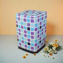 1pc Durable Fade-Resistant Washing Machine Cover, Featuring Fashionable Floral And Geometric Designs, Suitable For Top-Loading Washing Machines. Available In Various Vibrant Colors And Styles, Ideal For Balcony And Living Room Decor. - Multicolor - View 11