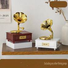 Kotak Musik Gramofon Kreatif Model Retro - Hadiah Ulang Tahun untuk Wanita, Dekorasi Meja - Gramofon Kecil 8329 - 8329 - View 1
