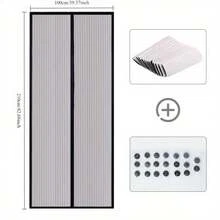 1 Juego de Puerta de Pantalla Magnética, Partición de Malla de Sellado Automático de Uso Pesado, Bloquea Insectos, Adecuado para Mascotas, Tamaño 39" X 82" - Multicolor - Ver 12