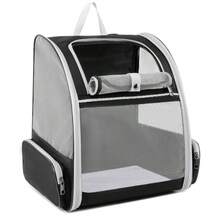 Foldable Pet Carrier Backpack For Small Dogs & Cats Under 15lbs, Black - Multicolor - View 5
