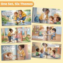 Kindergarten Reading Game Series – First Day, School Routine, Making Friends, Teacher Trust, Nap Time & Classroom Confidence, Illustrated Early Learning Activities, Multiple Titles Available - Falling In Love With Kindergarten - View 6