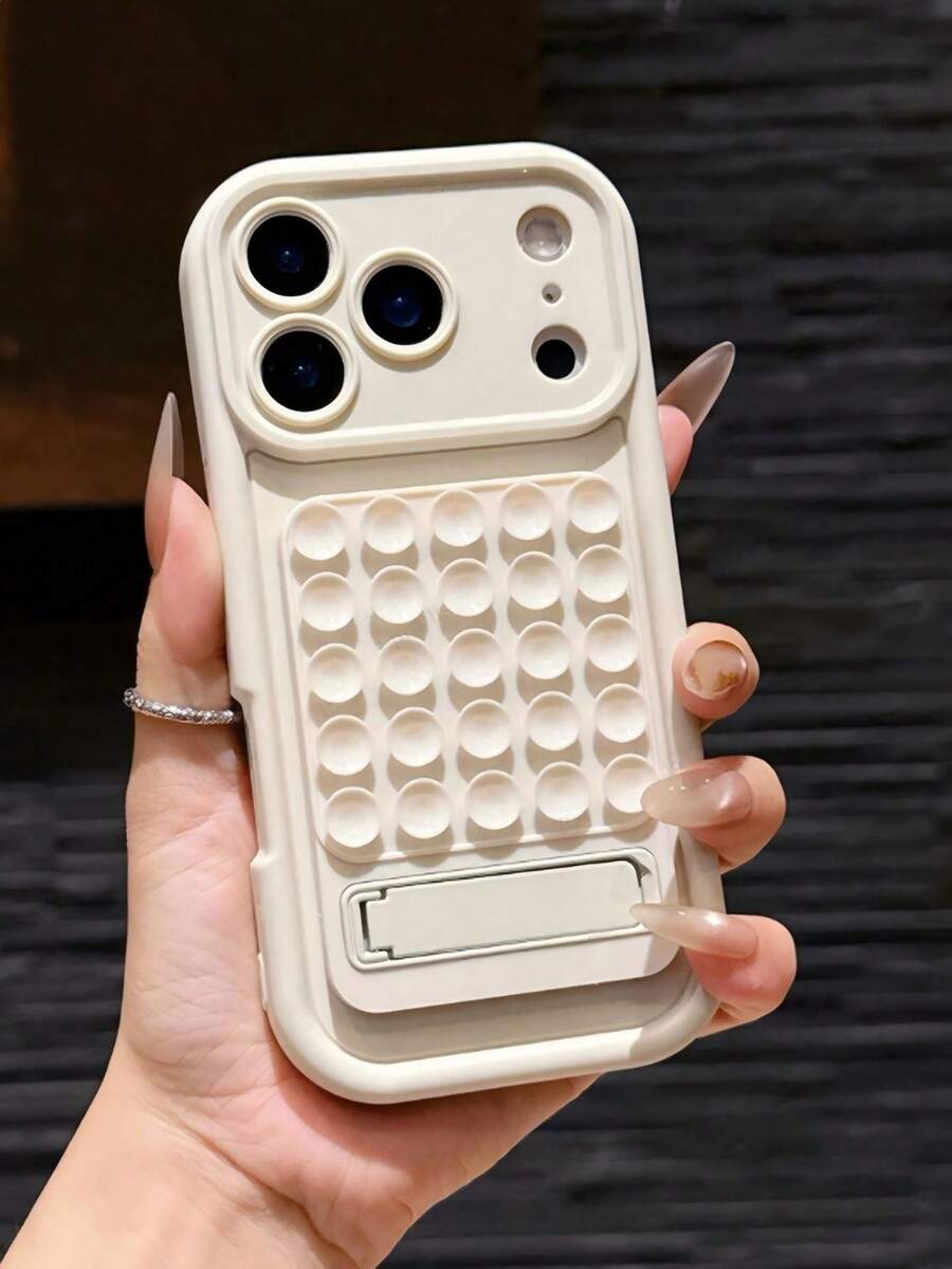 1 pieza Soporte de silicona con ventosa multifuncional para funda de teléfono, compatible con iPhone 16 Pro Max/16/16 Pro/16 Plus/15/15 Pro Max/15 Pro/15 Plus/11/12/13/14 Pro Max/11 Pro/11 Pro Max/12 Pro/12 Pro Max/13 Pro/13 Pro Max/7 Plus/14 Pro/14 Pro Max/14 Plus/17/AIR/17 Pro Max - Blanco - Ver 1