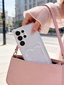 1 ốp lưng điện thoại trong suốt chống rơi có túi khí và khe đựng thẻ, họa tiết bướm hồng, tương thích với Apple 17 Promax, 17Air, 17Pro, 17, 16 Promax, 16 Plus, 16 Pro, 16, 15Promax, 15 Plus, 15Pro, 15, 14Promax, 14Plus, 14 Pro, 14, 13Promax, 13 Pro, 13, 12Promax, 12Pro, 11 Promax, 11 Pro, 11, XSMAX, XR, X/XS, 7Plus, 8Plus/Galaxy S10, S21, S22, S23, S24, S25, S26, Note20 - Trong sáng - Xem 2