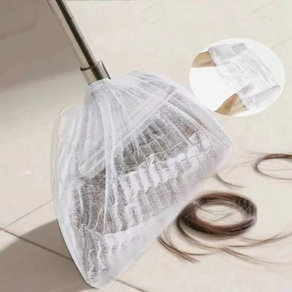 50pcs/Pack Disposable Broom Covers, Non-Woven Dust-Proof Sleeves, Household Essential Cleaning Cloth, Static Adsorption For Hair And Dust Removal, Keeps Broom/Mop From Dirtying Floor, Cleaning Supplies