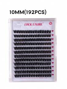 192 PCS Soft Band DIY Eyelash Clusters Pre-Made Russian Volume Lashes C/D Curl 8-18mm Mixed Length Fluffy Easy Wear Individual False Eyelashes - D - View 11
