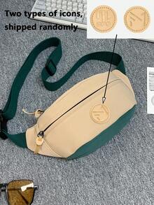 Casual And Fashionable Colour Contrast Design, Wear-Resistant Oxford Cloth Single Shoulder - Multicolor - View 4