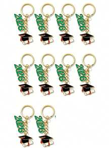 1/2 Móc khóa số 2026, Móc khóa mùa tốt nghiệp, Móc khóa độc đáo dành cho học sinh, Vòng chìa khóa, Móc khóa xe hơi unisex, Móc chìa khóa, Quà tặng ngày lễ, Phụ kiện hàng ngày và ngày lễ - Nhiều màu - Xem 5