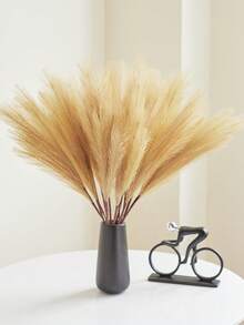 1/3/6 Pcs 27.6" Rumput Pampas Tiruan Bunga Buatan Berbulu Dekorasi Boho untuk Pengisi Vas Gaya Modern Dekorasi Rumah Pernikahan - Sampanye - View 3