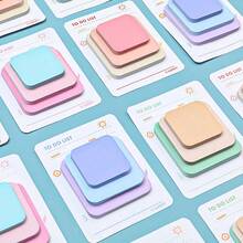 1-4套 90张可爱韩式创意DIY便签本，多种尺寸自粘便签，学生用品，学校文具 - 均碼 - 查看 3