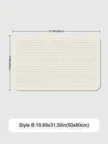 1pc Multi-Functional Striped Diatomite Absorbent Mat, Dish Drying Pad, Bathroom Floor Mat, Quick Absorbent, Heat Resistant For Kitchen, Bathroom, Tabletop, Coffee Machine, Bar Counter, Kitchen Accessories - Multicolor - View 14
