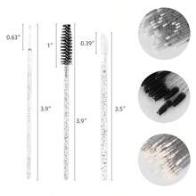 Bộ dụng cụ nối mi dùng một lần, kèm cọ trang điểm siêu nhỏ, bao gồm cọ chải mi, cọ môi, đầu cọ mascara, bộ dụng cụ làm đẹp nối mi (Màu đen)_ Làm đẹp & Chăm sóc cá nhân 100/300/450 chiếc - Nhiều màu - Xem 2