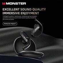 Monster MQO37 游戏耳机，TWS 蓝牙 6.0 降噪运动耳机，HiFi 立体声音乐，高清通话，兼容小米 - 查看 5