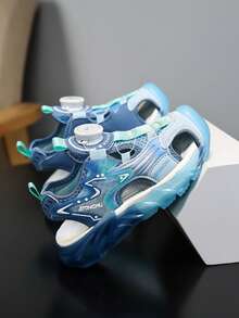 儿童春夏运动凉鞋，保护脚趾设计，防滑耐磨鞋底，柔软透气，适合日常穿着、户外活动、海滩和学校穿着。 - 彩色 - 查看 8