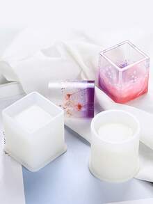 1pc DIY Storage Pen Holder Silicone Mold DIY UV Resin Jewelry Mold Craft Mold Jewelry Epoxy Resin Mold For Jewelry Making Tools - White - View 5