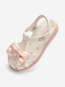 SANRIO Balabala 2026 Kuromi IP 女童夏季凉鞋，可爱卡通风格，轻便柔软舒适休闲户外鞋 - 白紅色調 - 查看 1